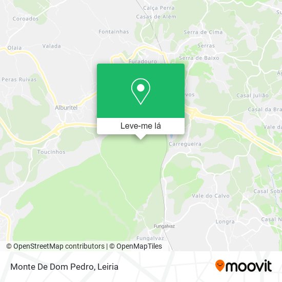 Monte De Dom Pedro mapa