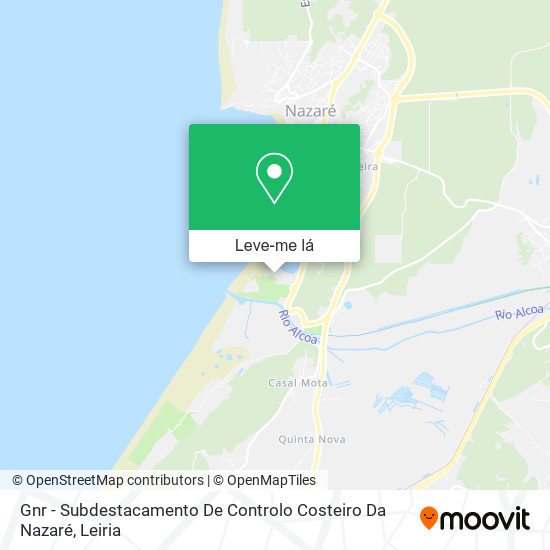 Gnr - Subdestacamento De Controlo Costeiro Da Nazaré mapa