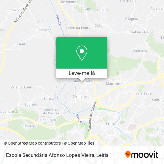 Escola Secundária Afonso Lopes Vieira mapa