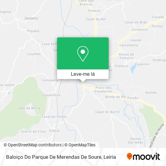 Baloiço Do Parque De Merendas De Soure mapa