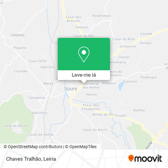 Chaves Tralhão mapa