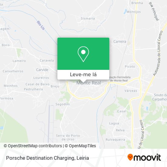 Porsche Destination Charging mapa