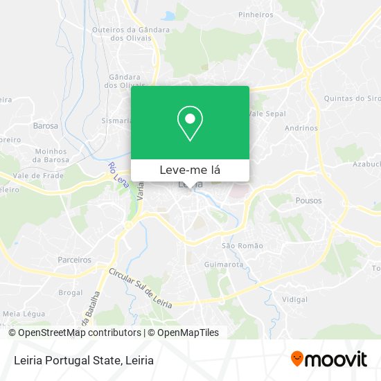 Leiria Portugal State mapa