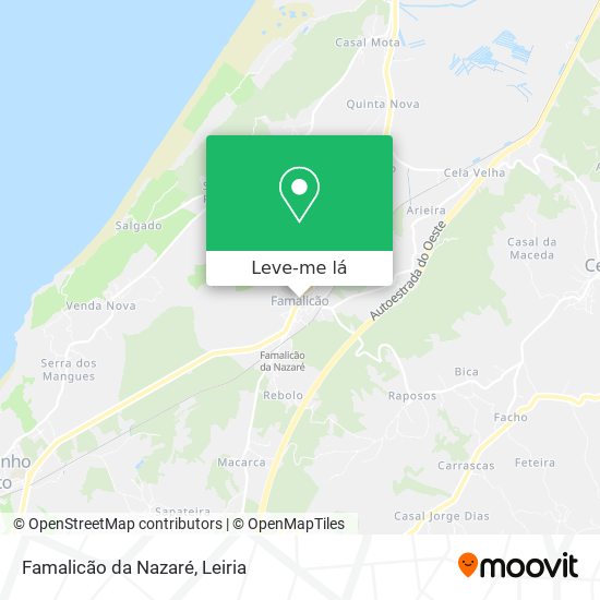 Famalicão da Nazaré mapa