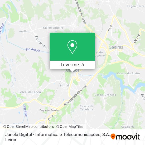 Janela Digital - Informática e Telecomunicações, S.A. mapa