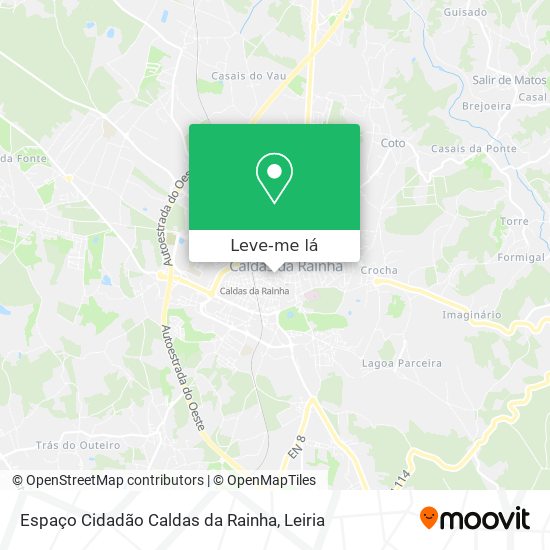 Espaço Cidadão Caldas da Rainha mapa