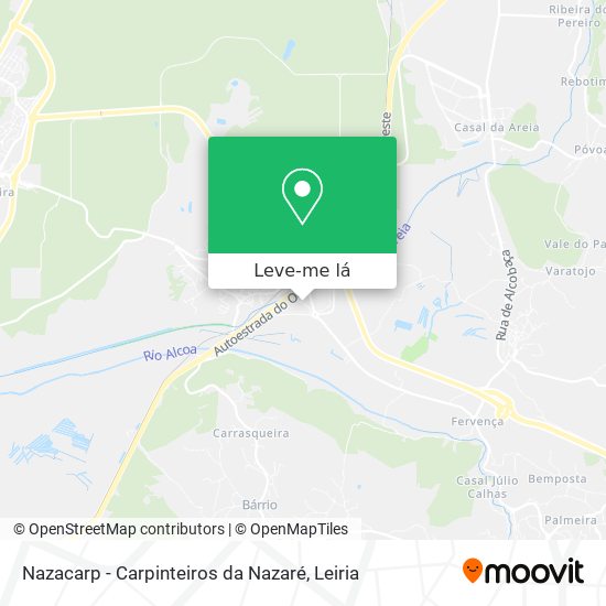 Nazacarp - Carpinteiros da Nazaré mapa