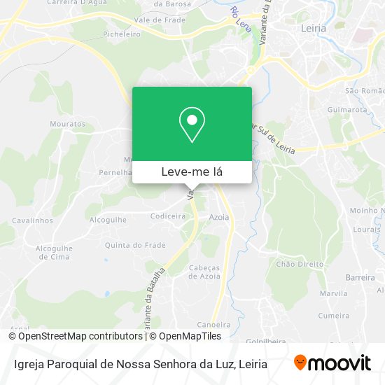 Igreja Paroquial de Nossa Senhora da Luz mapa