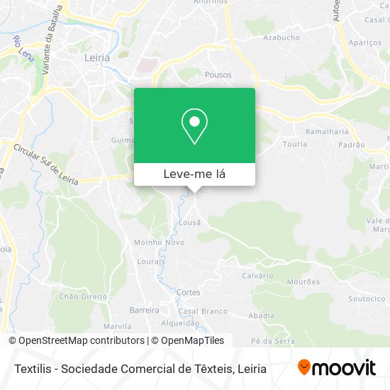 Textilis - Sociedade Comercial de Têxteis mapa