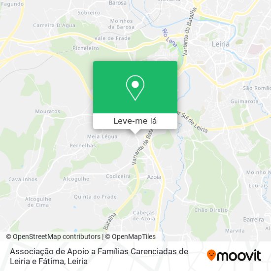 Associação de Apoio a Famílias Carenciadas de Leiria e Fátima mapa