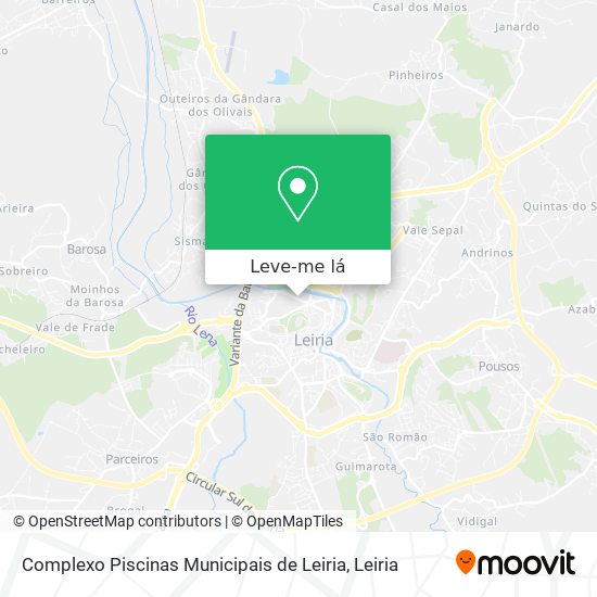 Complexo Piscinas Municipais de Leiria mapa