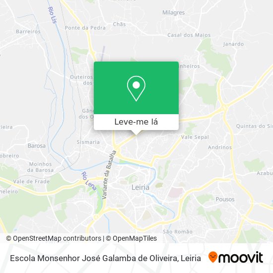 Escola Monsenhor José Galamba de Oliveira mapa