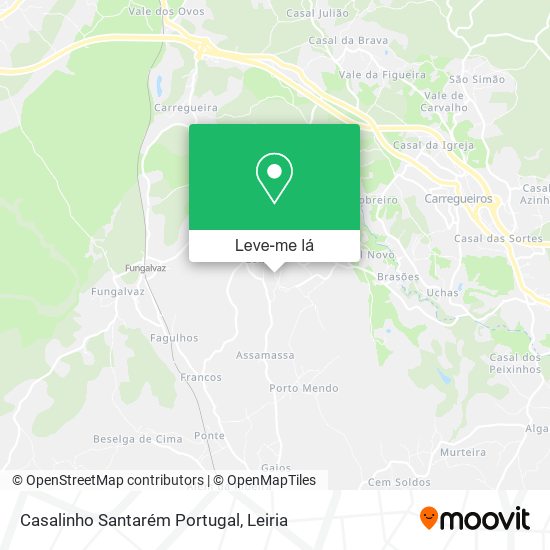 Casalinho Santarém Portugal mapa