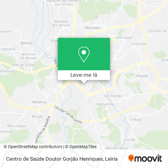 Centro de Saúde Doutor Gorjão Henriques mapa
