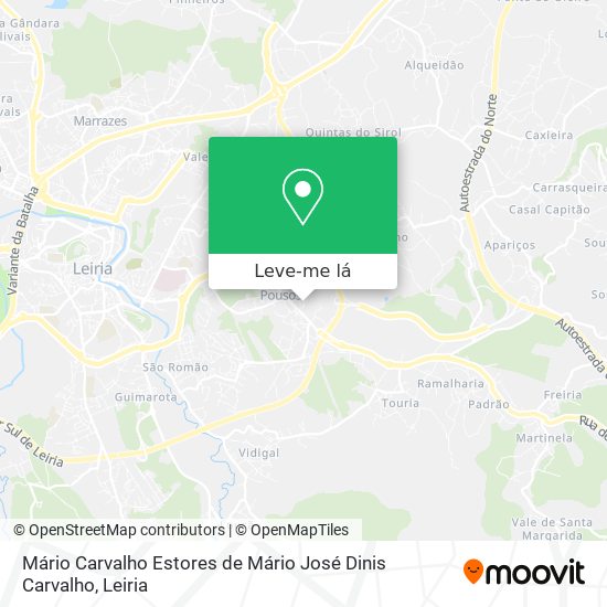 Mário Carvalho Estores de Mário José Dinis Carvalho mapa