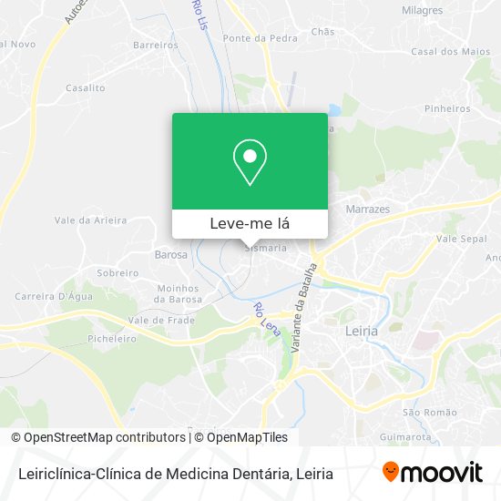 Leiriclínica-Clínica de Medicina Dentária mapa