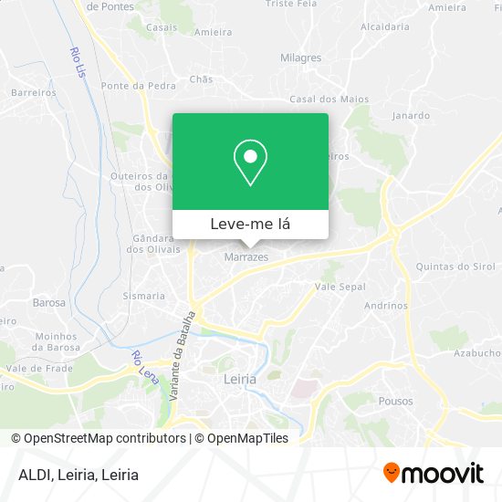 ALDI, Leiria mapa