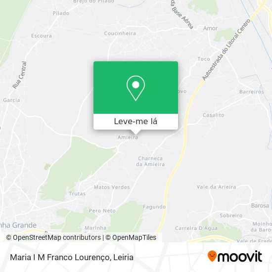 Maria I M Franco Lourenço mapa