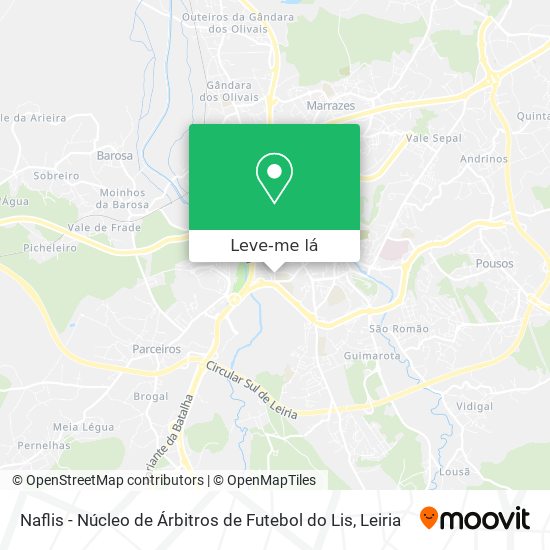 Naflis - Núcleo de Árbitros de Futebol do Lis mapa