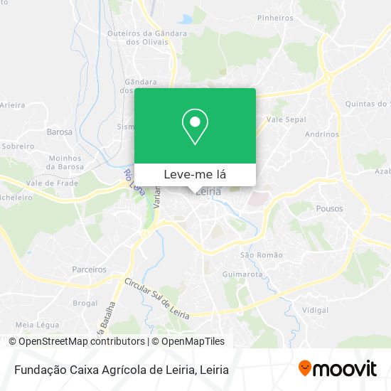 Fundação Caixa Agrícola de Leiria mapa