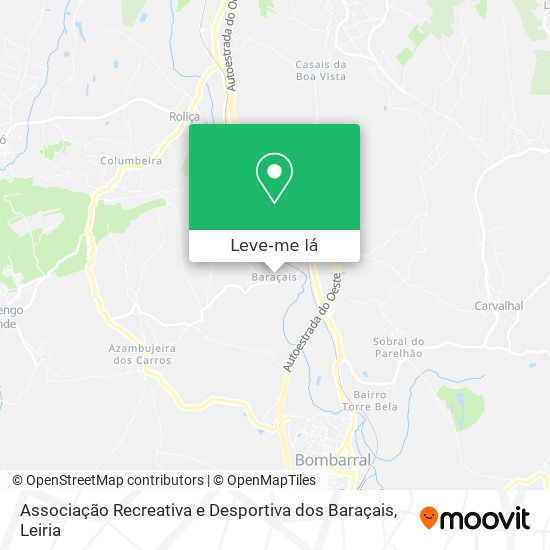 Associação Recreativa e Desportiva dos Baraçais mapa