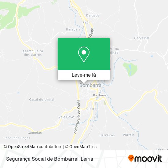 Segurança Social de Bombarral mapa