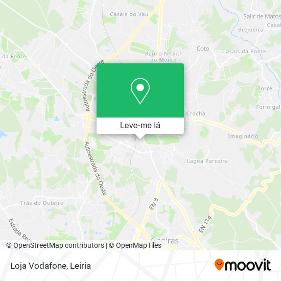 Loja Vodafone mapa