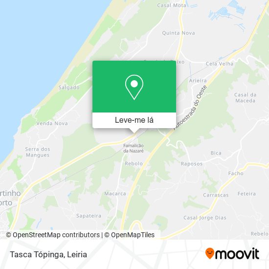 Tasca Tópinga mapa