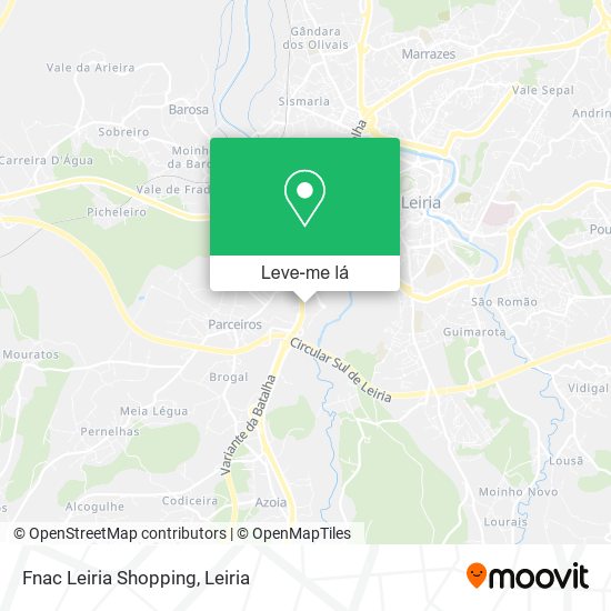 Fnac Leiria Shopping mapa