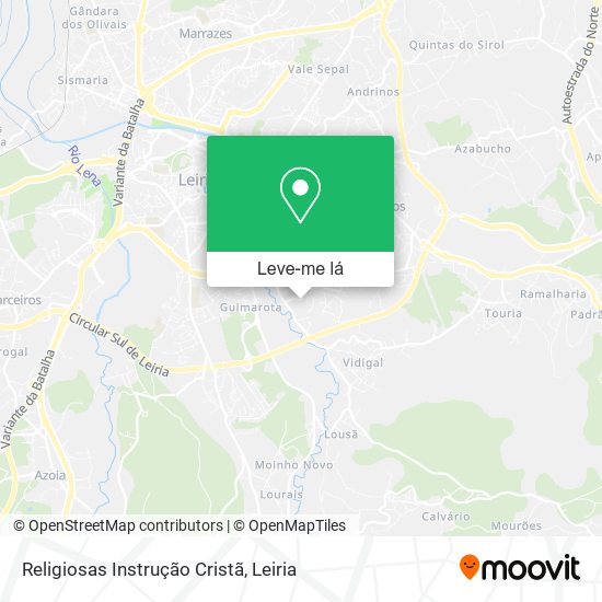 Religiosas Instrução Cristã mapa