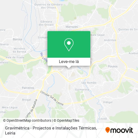 Gravimétrica - Projectos e Instalações Térmicas mapa