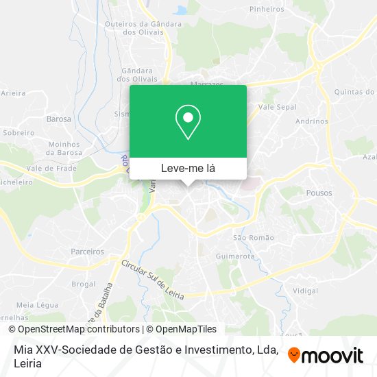 Mia XXV-Sociedade de Gestão e Investimento, Lda mapa