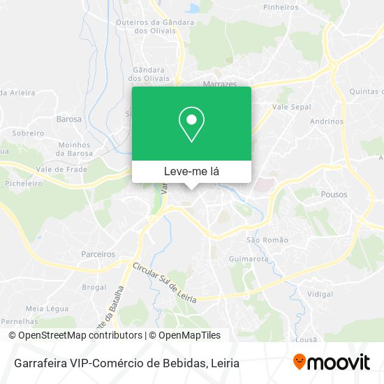 Garrafeira VIP-Comércio de Bebidas mapa