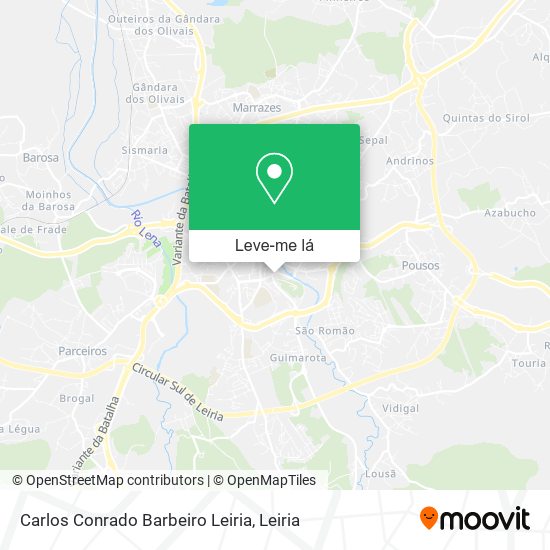 Carlos Conrado Barbeiro Leiria mapa