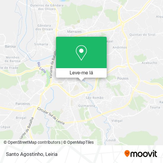 Santo Agostinho mapa