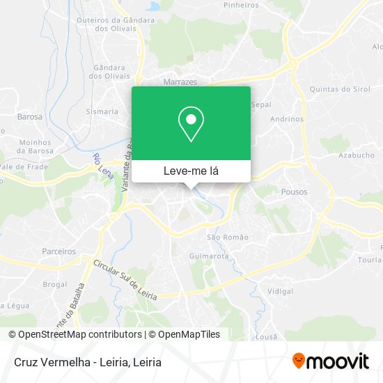 Cruz Vermelha - Leiria mapa