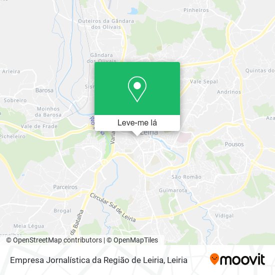 Empresa Jornalística da Região de Leiria mapa