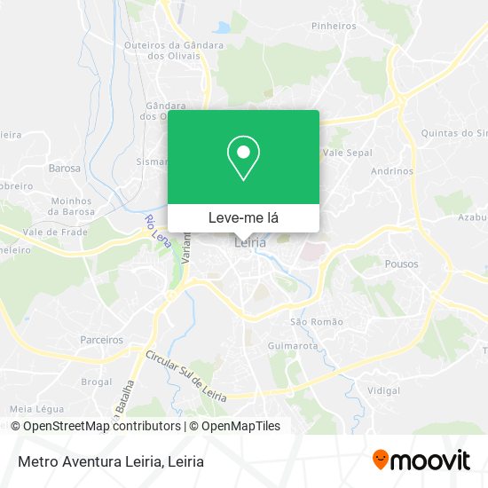 Metro Aventura Leiria mapa