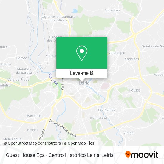 Guest House Eça - Centro Histórico Leiria mapa