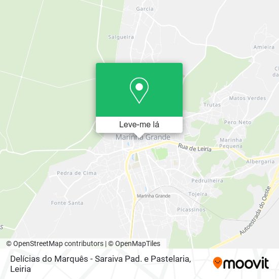 Delícias do Marquês - Saraiva Pad. e Pastelaria mapa