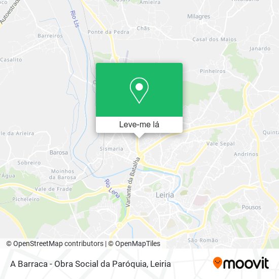A Barraca - Obra Social da Paróquia mapa