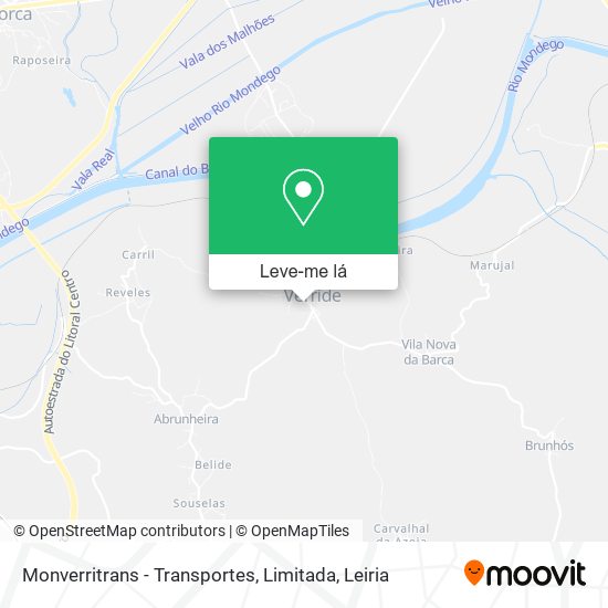 Monverritrans - Transportes, Limitada mapa