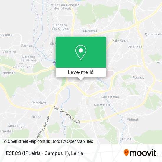 ESECS (IPLeiria - Campus 1) mapa