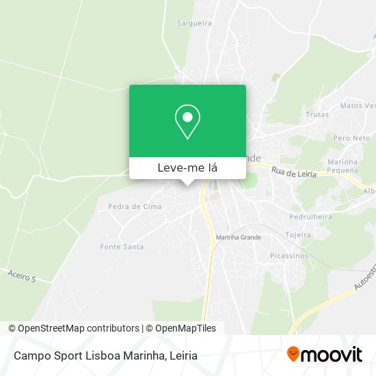 Campo Sport Lisboa Marinha mapa