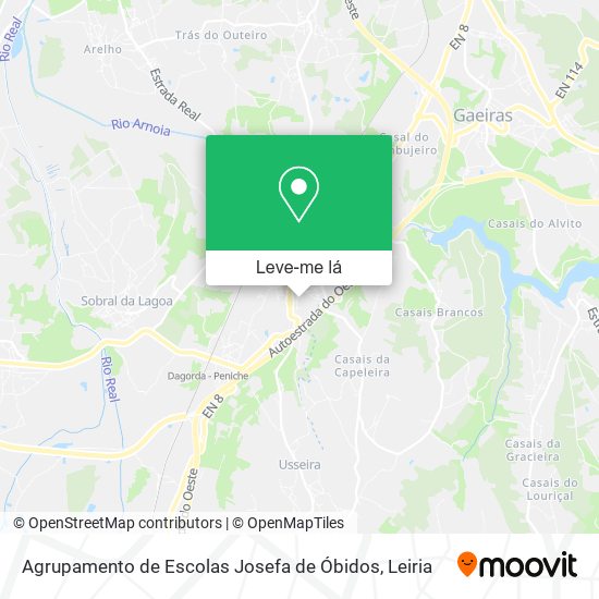 Agrupamento de Escolas Josefa de Óbidos mapa