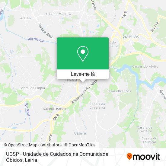 UCSP - Unidade de Cuidados na Comunidade Óbidos mapa