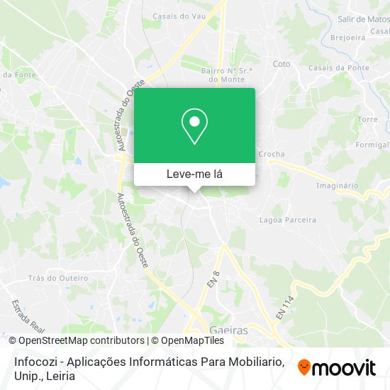 Infocozi - Aplicações Informáticas Para Mobiliario, Unip. mapa