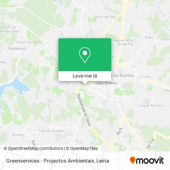 Greenservices - Projectos Ambientais mapa