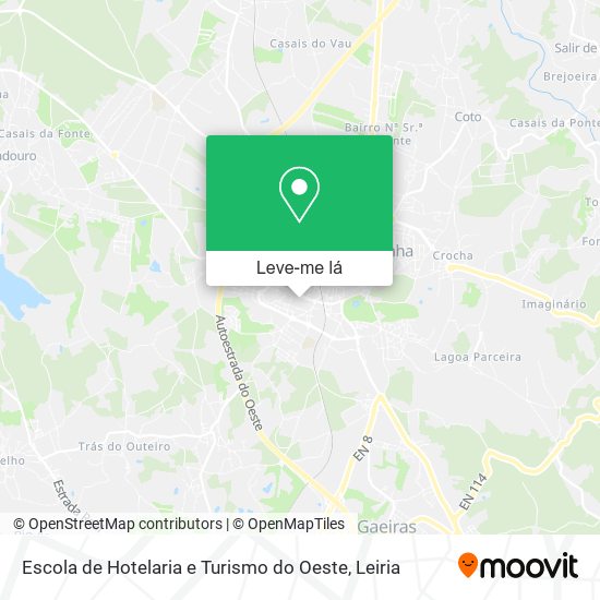 Escola de Hotelaria e Turismo do Oeste mapa