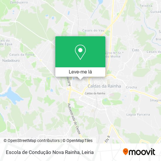 Escola de Condução Nova Rainha mapa